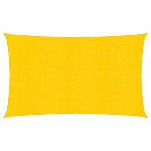 Stínící plachta obdélníková HDPE 2,5 x 4,5 m Dekorhome Žlutá