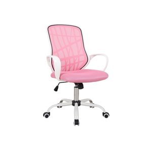 Dětská kancelářská židle DEXTER Signal Bílá / růžová