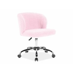 Kancelářská židle DOLLY Signal Světle růžová
