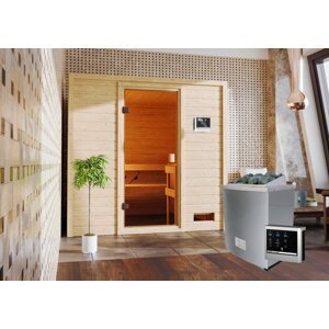Interiérová finská sauna s kamny 9,0 kWc Dekorhome