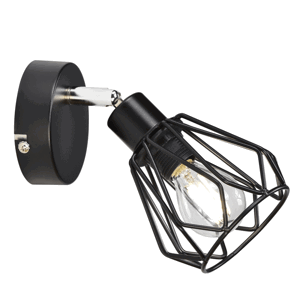 Nástěnná lampa OKIRA TYP 2 Tempo Kondela Černá