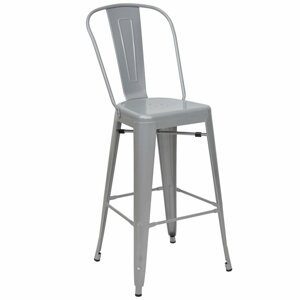 Barová židle HWC-A73 Šedá
