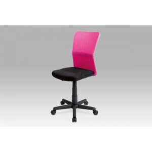 Kancelářská židle dětská KA-BORIS látka / plast Autronic Růžová