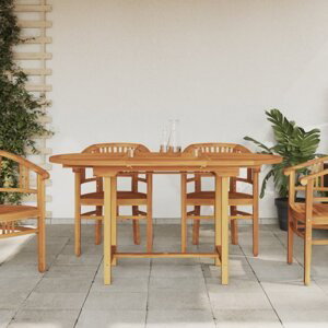 Rozkládací zahradní stůl 110–160x80x75 cm masivní teakové dřevo
