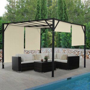 Pergola se stahovací střechou 4x3m WH5546 Dekorhome