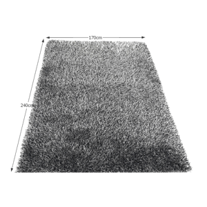 Shaggy koberec VILAN bílo černý Tempo Kondela 170x240 cm