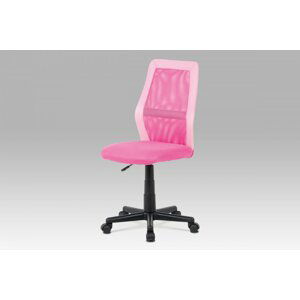 Kancelářská židle MESH KA-V101 látka / ekokůže / plast AUTRONIC Růžová