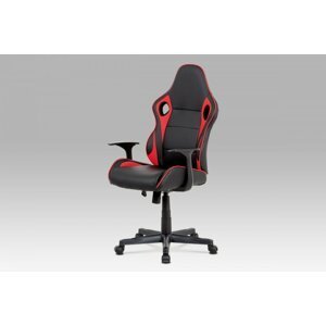 Kancelářská židle KA-E807 ekokůže Autronic Červená