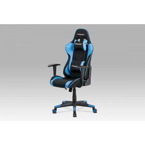 Kancelářská židle KA-V608 ekokůže / látka / plast Autronic Modrá