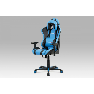 Kancelářská židle KA-V609 ekokůže / plast Autronic Modrá
