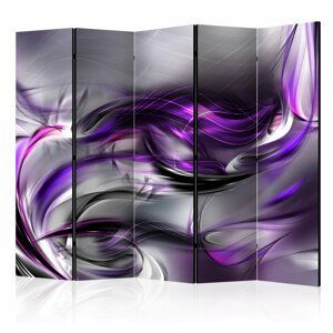 Paraván Purple Swirls Dekorhome 225x172 cm (5-dílný)