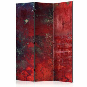 Paraván Red Concrete Dekorhome 135x172 cm (3-dílný)