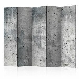 Paraván Fresh Concrete Dekorhome 225x172 cm (5-dílný)