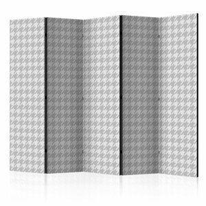 Paraván Dogtooth Check Dekorhome 225x172 cm (5-dílný)