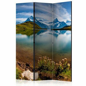 Paraván Lake with mountain reflection Switzerland Dekorhome