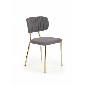 Jídelní židle K362 šedá / zlatá Halmar