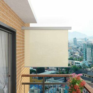 Multifunkční balkonová zástěna 150 x 200 cm Krémová