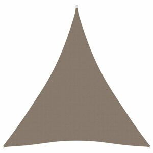 Plachta proti slunci oxfordská látka trojúhelník 3,6 x 3,6 x 3,6 m Dekorhome Šedohnědá taupe