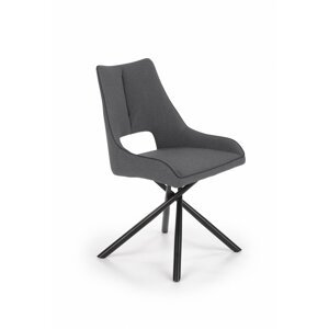 Jídelní židle K409 šedá / černá Halmar