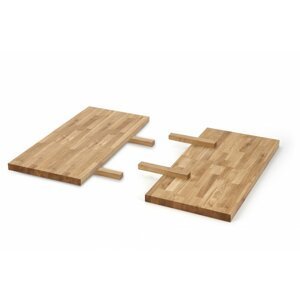 Stolní desky 2ks pro stoly APEX / RADUS masivní dřevo Halmar 40x78 cm