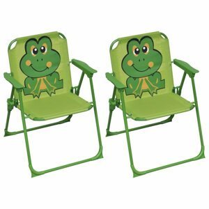 Dětské zahradní židle 2 ks Dekorhome Zelená