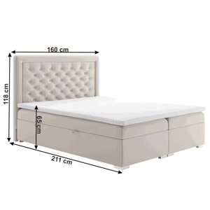 Boxspringová postel DORMAN Tempo Kondela 160 x 200 cm