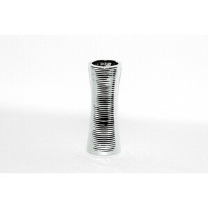 PROHOME - Váza pásek stříbrná metalická
