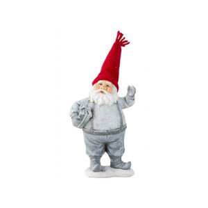 PROHOME - Santa stříbrnočervený 21cm