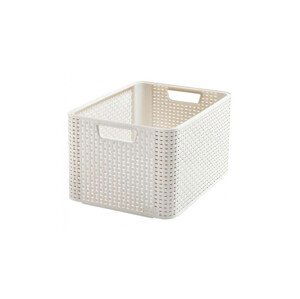 CURVER - Box úložný Rattan Style2 L krémový