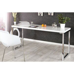 Estila Elegantní moderní pracovní stůl White Desk 140 cm bílý