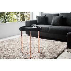 Estila Designový elegantní konferenční stolek Modul 40 cm černý