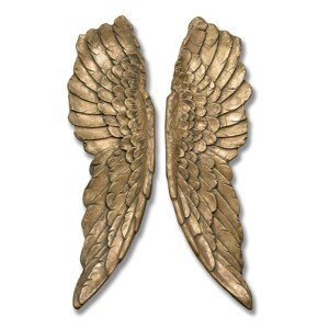 Estila Luxusní dekorace Andělská křídla 104cm zlaté (2ks)