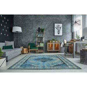 Estila Luxusní vintage koberec Levante 240x160cm modrý