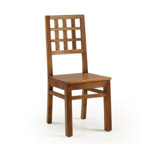 Estila Designová dřevěná jídelní židle Star z masivu 100cm