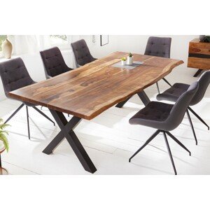 Estila Industriální designový jídelní stůl Steele Craft z masivního palisandrového dřeva 200cm