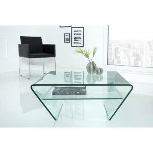 Estila Luxusní skleněný konferenční stolek Ghost 70cm