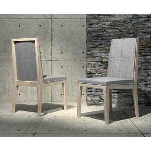Estila Moderní designová jídelní židle Rodas s masivními nožičkami a rámem s volitelným čalouněním 98cm