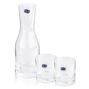 Bohemia Crystal Sada 2 sklenic a karafy Wellness, 850 ml