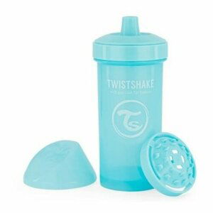 Twistshake Netekoucí láhev s pítkem 360 ml 12 m+, modrá