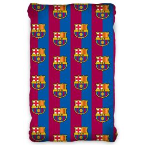 TipTrade Bavlněné prostěradlo FC Barcelona, 90 x 200 cm
