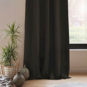 AmeliaHome Závěs Blackout EYELETS hnědá, 140 x 245 cm