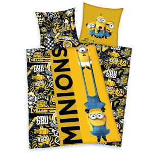 Dětské bavlněné povlečení Minions 2, 135 x 200 cm, 80 x 80 cm