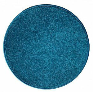 Vopi Kusový koberec Eton lux tyrkysová, průměr 110 cm