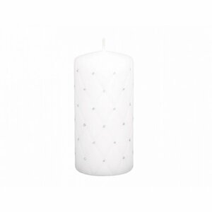 Dekorativní svíčka Florencia bílá, 14 cm