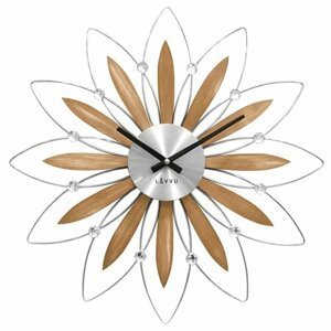 LAVVU CRYSTAL Flower LCT1112 Nástěnné hodiny