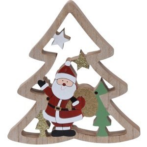 Koopman Vánoční dekorace Santa's tree, 17 cm