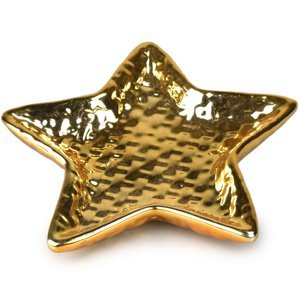 Keramický dekorační talíř Hvězda, 13 cm