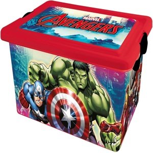 STOR Dekorační úložný box Avengers, 13 l