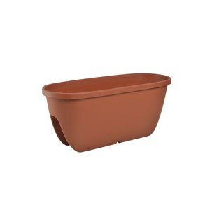 Gardenico Balkónový květináč na zábradlí Balconia OVI terakota, pr. 60 cm