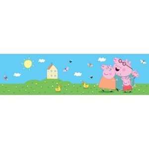 Samolepicí bordura Peppa Pig Classic, 500 x 9,7 cm
